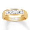 Thumbnail Image 1 of Previously Owned Men's THE LEO Diamond Band 1/2 ct tw Round-cut 14K Yellow Gold - Size 8
