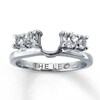 Thumbnail Image 1 of Previously Owned Leo Diamond Enhancer Ring 3/4 ct tw Round-cut 14K White Gold - Size 4.25
