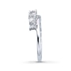 Thumbnail Image 3 of Previously Owned Leo Diamond Enhancer Ring 3/4 ct tw Round-cut 14K White Gold - Size 4.25