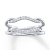 Thumbnail Image 1 of Previously Owned Diamond Enhancer Ring 1/5 ct tw Round-cut 14K White Gold - Size 3.75
