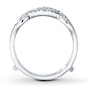Thumbnail Image 2 of Previously Owned Diamond Enhancer Ring 1/5 ct tw Round-cut 14K White Gold - Size 3.75