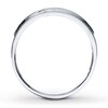 Thumbnail Image 2 of Previously Owned Men's Diamond Band 1/4 ct tw Round-cut 10K White Gold - Size 6.25