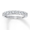 Thumbnail Image 1 of Previously Owned Diamond Wedding Band 1/2 ct tw Round-cut 14K White Gold - Size 9.5