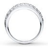 Thumbnail Image 1 of Previously Owned Diamond Wedding Band 1/2 ct tw Round-cut 14K White Gold - Size 9.5