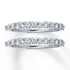 Thumbnail Image 0 of Previously Owned Diamond Wedding Bands 1 ct tw Round-cut 14K White Gold - Size 3.5