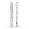 Thumbnail Image 2 of Previously Owned Diamond Wedding Bands 1 ct tw Round-cut 14K White Gold - Size 3.5