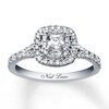 Thumbnail Image 0 of Previously Owned Neil Lane Diamond Engagement Ring 1 ct tw Princess & Round-cut 14K White Gold - Size 5.25