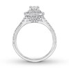 Thumbnail Image 1 of Previously Owned Neil Lane Diamond Engagement Ring 1 ct tw Princess & Round-cut 14K White Gold - Size 5.25