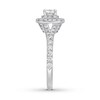 Thumbnail Image 3 of Previously Owned Neil Lane Diamond Engagement Ring 1 ct tw Princess & Round-cut 14K White Gold - Size 5.25