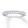 Thumbnail Image 0 of Previously Owned Diamond Wedding Ring 1/4 ct tw Round-cut 14K White Gold - Size 8.75