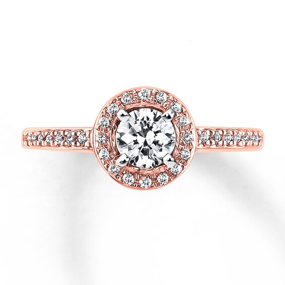 Previously Owned Diamond Engagement Ring 5/8 ct tw Round-cut 14K Two-Tone Gold Size 10