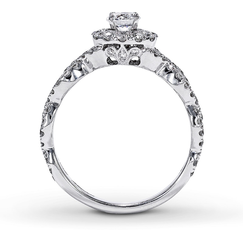 Previously Owned Neil Lane Engagement Ring 1 ct tw Round-cut Diamonds 14K White Gold - Size 4.75