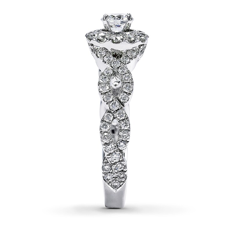 Main Image 3 of Previously Owned Neil Lane Engagement Ring 1 ct tw Round-cut Diamonds 14K White Gold - Size 8.25