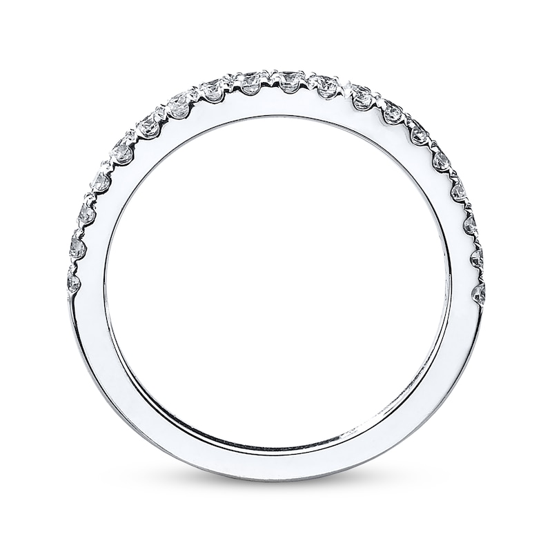 Main Image 3 of Previously Owned Neil Lane Wedding Band 3/8 ct tw Round-cut Diamonds 14K White Gold - Size 5