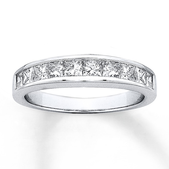 Previously Owned Diamond Anniversary Band 1/2 ct tw Princess-cut 14K White Gold 4