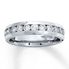 Thumbnail Image 1 of Previously Owned Diamond Anniversary Ring 1 ct tw Round-cut 14K White Gold - Size 5.5