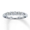 Thumbnail Image 1 of Previously Owned Diamond Anniversary Band 1/2 ct tw Round-cut 14K White Gold - Size 4.5
