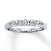 Thumbnail Image 0 of Previously Owned Diamond Anniversary Band 1/2 ct tw Round-cut 14K White Gold - Size 4.5