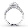 Thumbnail Image 1 of Previously Owned Diamond Engagement Ring 1 ct tw Round-cut 14K White Gold - Size 10