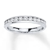 Thumbnail Image 0 of Previously Owned Diamond Anniversary Band 1/2 ct tw Round-cut 10K White Gold - Size 3.25