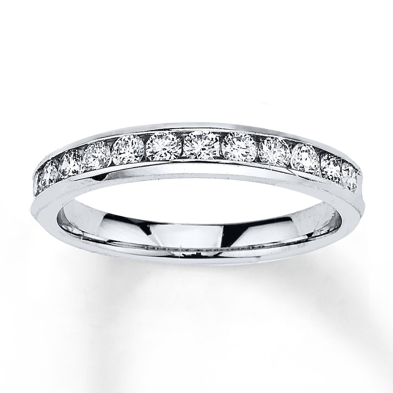 Previously Owned Diamond Anniversary Band 1/2 ct tw Round-cut 10K White Gold