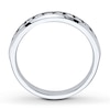 Thumbnail Image 1 of Previously Owned Diamond Anniversary Band 1/2 ct tw Round-cut 10K White Gold - Size 3.25