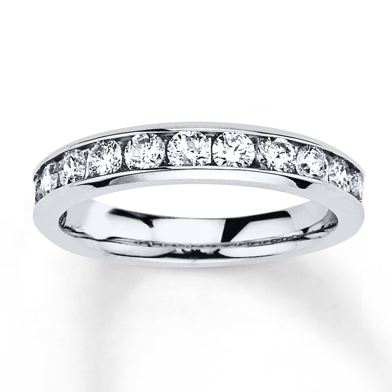 Previously Owned Diamond Anniversary Band 1 ct tw Round-cut 10K White Gold