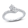 Thumbnail Image 1 of Previously Owned Ever Us Two-Stone Anniversary Ring 3/4 ct tw Round-cut Diamonds 14K White Gold - Size 9.5
