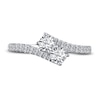 Thumbnail Image 3 of Previously Owned Ever Us Two-Stone Anniversary Ring 3/4 ct tw Round-cut Diamonds 14K White Gold - Size 9.5