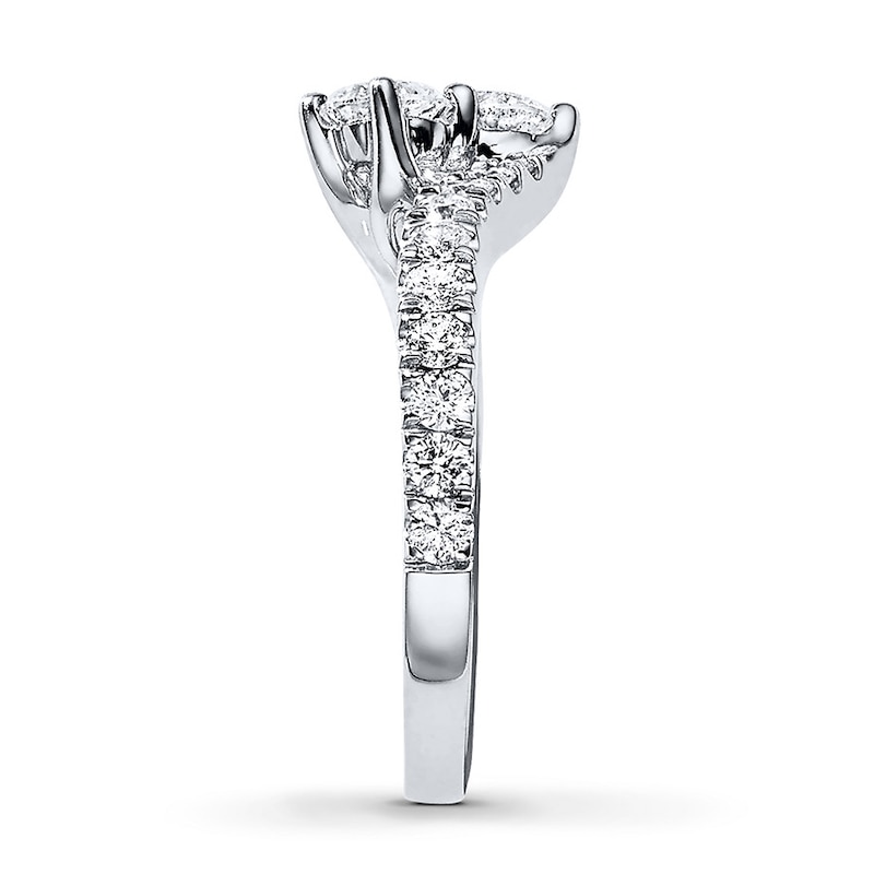 Previously Owned Ever Us Two-Stone Anniversary Ring 1-1/2 ct tw Round-cut Diamonds 14K White Gold