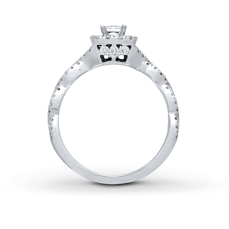 Main Image 2 of Previously Owned Neil Lane Diamond Ring 5/8 ct tw Princess & Round-cut 14K White Gold Size 5