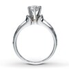 Thumbnail Image 2 of Previously Owned Diamond Engagement Ring 1 ct tw Round-cut 14K White Gold - Size 4