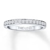 Thumbnail Image 0 of Previously Owned THE LEO Wedding Band 1/4 ct tw Round-cut Diamonds 14K White Gold - Size 6.75