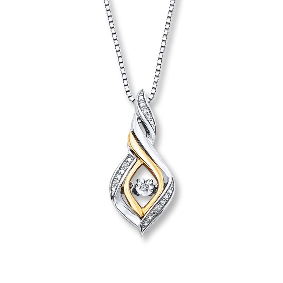 Previously Owned Unstoppable Love Diamond Accents Sterling Silver & 10K Yellow Gold
