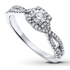 Thumbnail Image 1 of Previously Owned Diamond Engagement Ring 3/8 ct tw Round-cut 14K White Gold