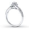 Thumbnail Image 2 of Previously Owned Diamond Engagement Ring 3/8 ct tw Round-cut 14K White Gold