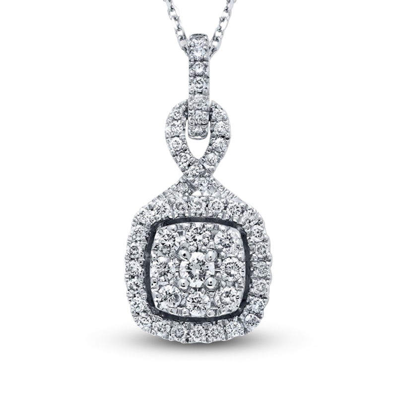 Main Image 1 of Previously Owned Neil Lane Designs Diamond Necklace 1/2 ct tw 14K White Gold
