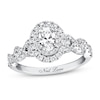 Thumbnail Image 1 of Previously Owned Neil Lane Bridal Diamond Ring 1-1/6 ct tw Oval & Round-cut 14K White Gold