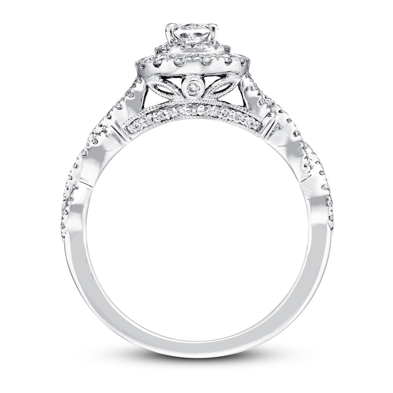 Main Image 2 of Previously Owned Neil Lane Bridal Diamond Ring 1-1/6 ct tw Oval & Round-cut 14K White Gold