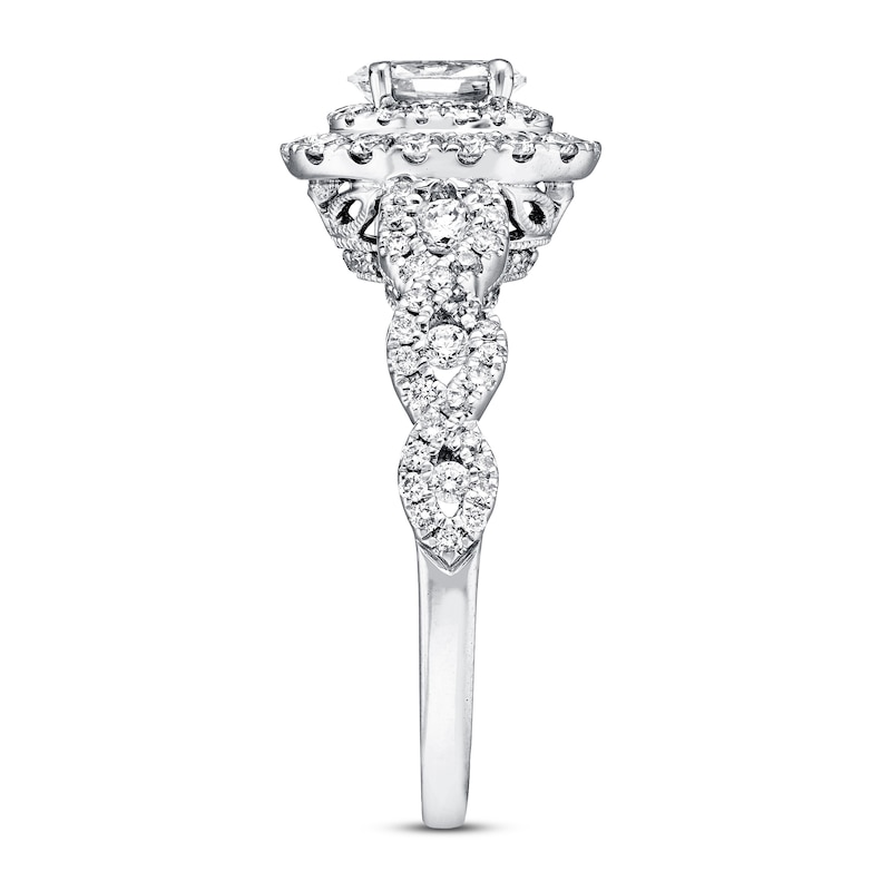 Main Image 3 of Previously Owned Neil Lane Bridal Diamond Ring 1-1/6 ct tw Oval & Round-cut 14K White Gold