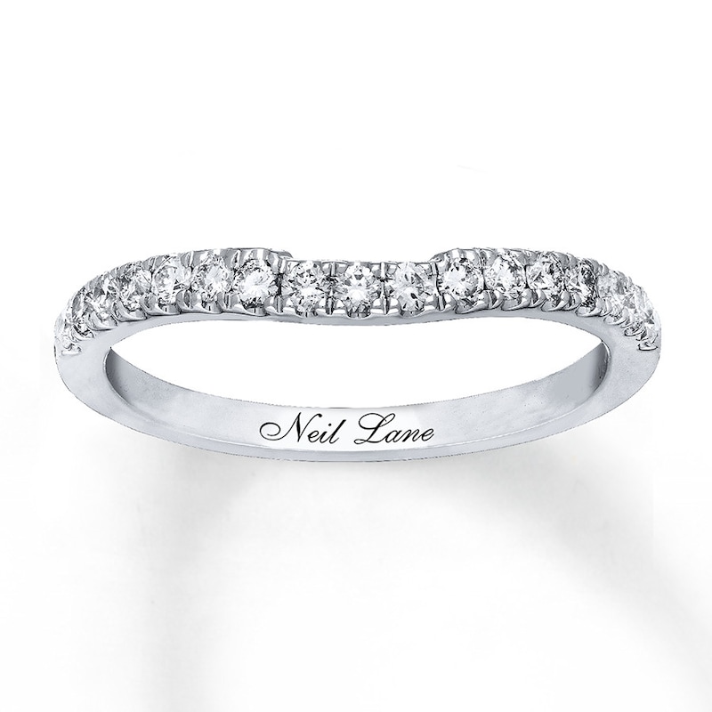 Previously Owned Neil Lane Diamond Wedding Band 1/3 ct tw Round-cut 14K White Gold