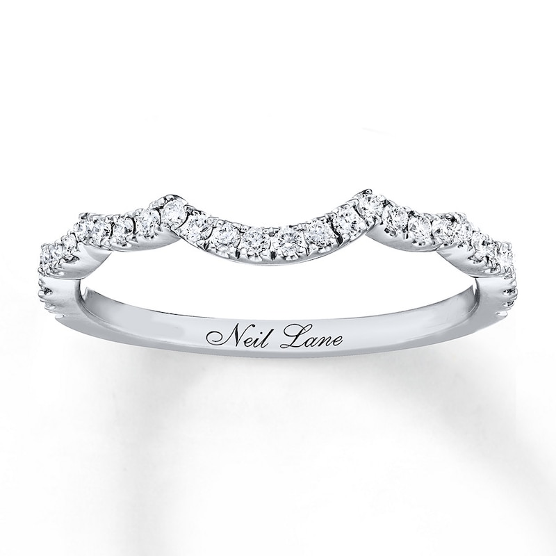 Main Image 1 of Previously Owned Neil Lane Wedding Band 1/5 ct tw Round-cut Diamonds 14K White Gold