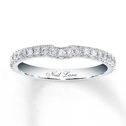 Previously Owned Neil Lane Diamond Wedding Band 1/5 ct tw Round-cut 14K White Gold