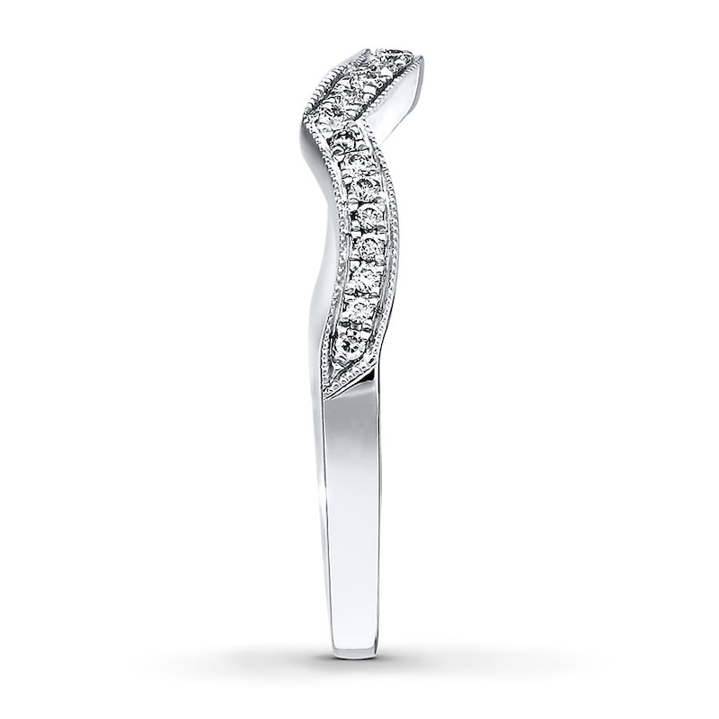 Main Image 3 of Previously Owned Neil Lane Diamond Band 1/8 ct tw Round-cut 14K White Gold