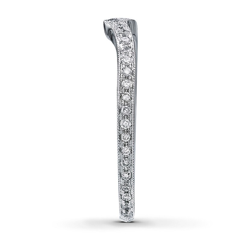 Main Image 3 of Previously Owned Neil Lane Wedding Band 1/5 ct tw Round-cut Diamonds 14K White Gold