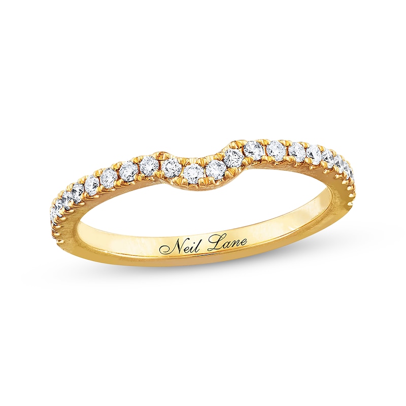 Previously Owned Neil Lane Wedding Band 1/4 ct tw Round-cut Diamonds 14K Yellow Gold