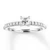Thumbnail Image 1 of Previously Owned Diamond Ring 1/2 ct tw Princess & Round-cut 14K White Gold