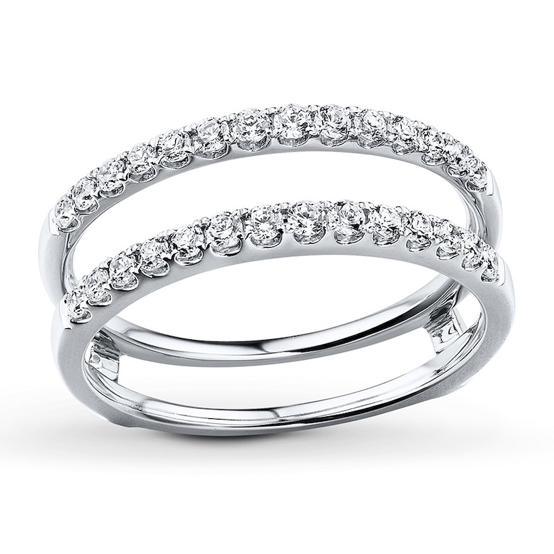 Main Image 1 of Previously Owned Diamond Enhancer Ring 1/2 ct tw Round-cut 14K White Gold