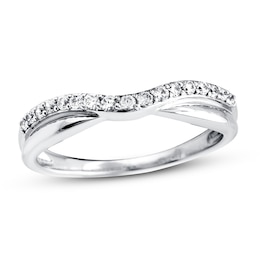 Previously Owned Diamond Wedding Band 1/4 ct tw Round-cut 14K White Gold