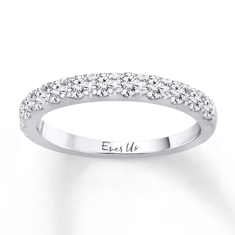Previously Owned Ever Us Diamond Wedding Band 3/4 ct tw Round-cut 14K White Gold